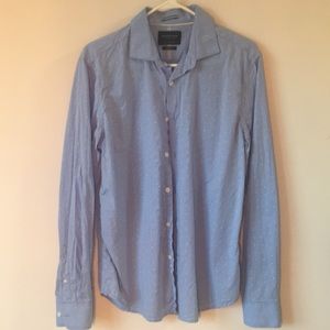 Denim and Flower button down